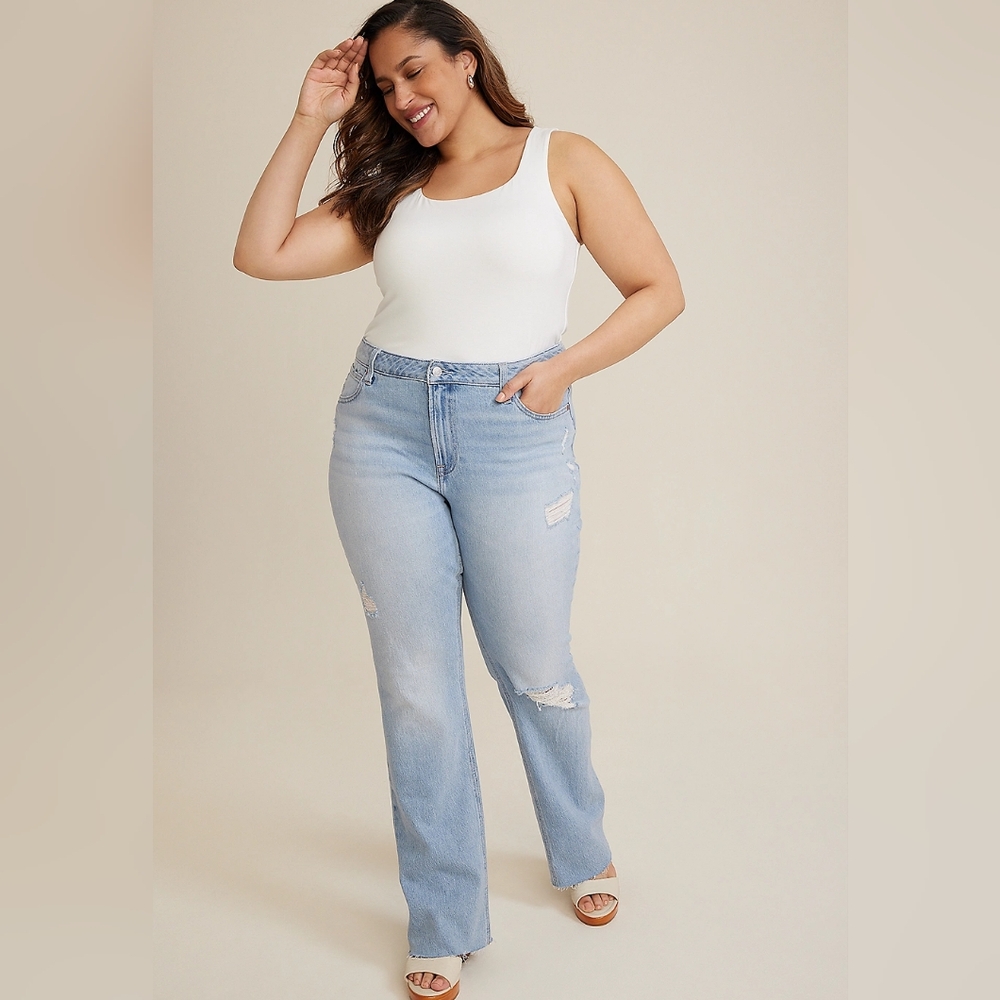 NWT Maurices Goldie Blues High Rise Cheeky Slim Boot Jeans